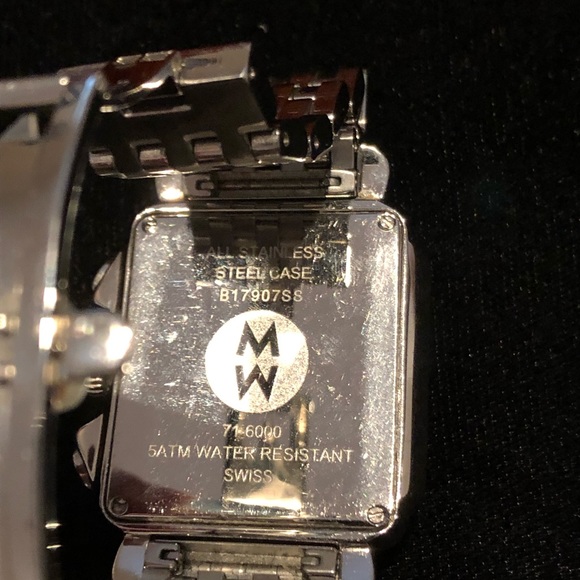 SOLD. Authentic Michele Deco with diamond bezel - Picture 7 of 8